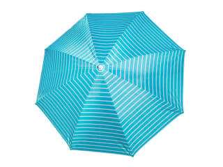 Sombrilla playa UPF50+ 160cm Sun&Surf rayas turquesa por 12,99€