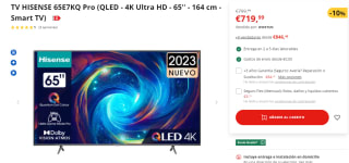 Envío gratis en pedidos superiores a 50€ en Worten y precios mínimos en Televisiones.