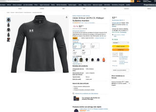 SudaderaUnder Armour UA M's Ch. Midlayer Hombre desde 29,95€