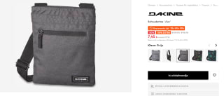Dakine schoudertas Jive grijs voor €7,45 bij About You