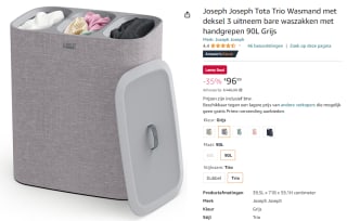 Joseph Joseph Tota Trio wasmand voor €96,99