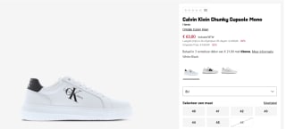 Calvin Klein Chunky Cupsole Mono herenschoenen voor €63 bij Footlocker