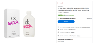 Perfume Ck One Shock 200ml por $489 | Descuento Walmart