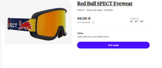 Gafas de Esqui Red Bull SPECT Eyewear ARIUS por 49€