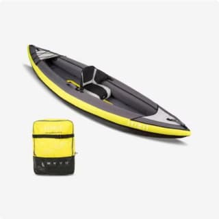 Kayak Canoa Hinchable Travesia Itiwit Amarillo 1 Plaza Piragüismo por solo 99,99€