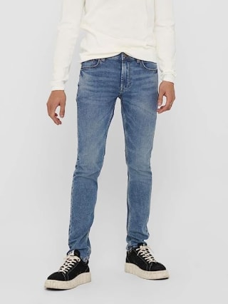 Only & Sons Jeans Jeans Onsloom Slim Dark Blue 3030 voor €14,99 bij Amazon