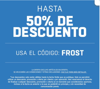 Hasta 50% dto en productos no rebajados