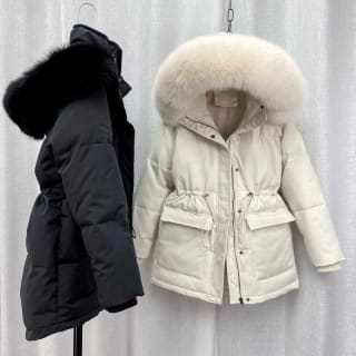 Parka de piel acolchada de algodón por 18,37€