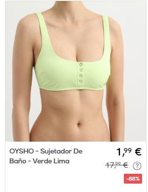 Chollazo ropa de la marca Oysho desde solo 0,99€