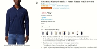 Columbia Klamath Range™ II Half Zip Fleecetrui voor €15,73 bij Amazon