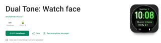 Dual Tone: Watch face voor Android gratis