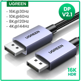 Ugreen Cable Displayport de 16K DP2.1, 8K, 4K, 144hz por $104.99 en AliExpress