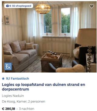 €50 Jumbo shoptegoed bij je boeking bij VVV Texel