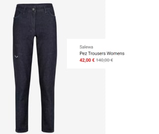 Pantalones para Mujer Salewa Puez por 42€