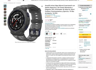 Reloj Amazfit Active Edge 46 mm por solo 72,91€