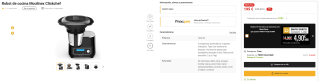 Robot de cocina Moulinex Clickchef por 199€