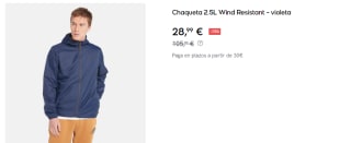 Chaqueta 2.5L Timberland Wind Resistant por 28.99€