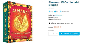 Juego de mesa Almanac: El Camino del Dragón por 19€