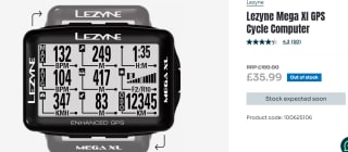 Lezyne Mega GPS Bike Computer for £35.99 at Wiggle