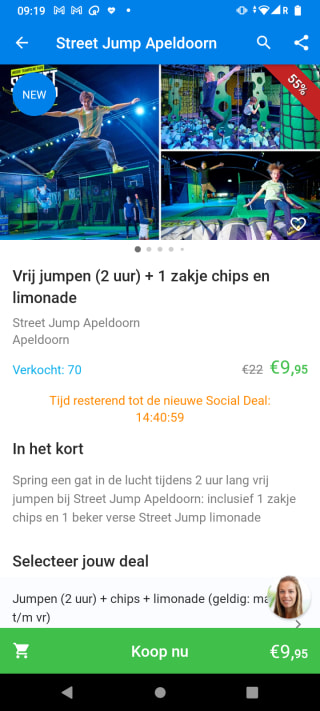 Social Deal Street Jump deal €9,95 (met weekend 13,95)voor 2 uur jumpen (met extra's)