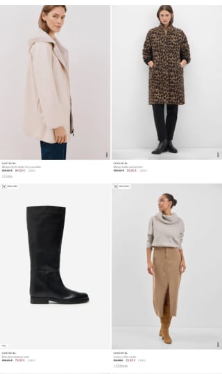 Rebajas hasta -60% de Descuento Cortefiel.