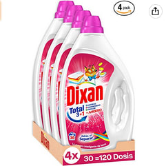 Detergente Dixan Gel Adiós al Separar Total 3+1 Líquido para Lavadora a solo 22,60€