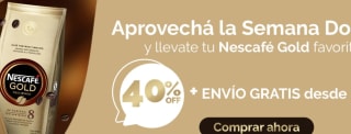 Hasta 40% de descuento en Nescafe gold en Nestle