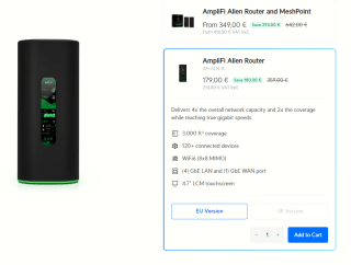 AmpliFi Alien Router AFi-ALN-R voor €218,06 bij Ui