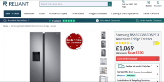 Samsung RS68CG883DS9EU Fridge Freezer - £1,069