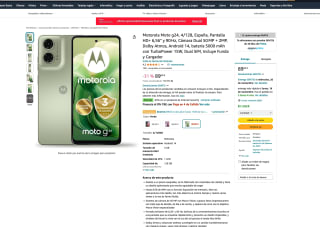 Motorola Moto G24 4GB 128GB HD+ 6,56" 90 Hz Dual 50 MP + 2MP por solo 89€