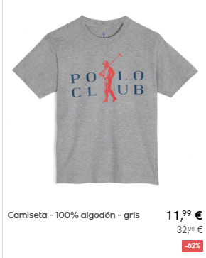 POLO CLUB - Camisetas por 11,99€