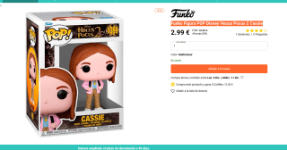 Figura Funko Pop, Disney: Disney Hocus Pocus 2- Cassie por 2,99€