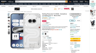 Nothing Phone (2a) 12/256GB por 322,15€