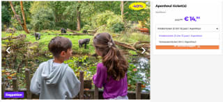 Apenheul ticket vanaf €14,95 bij Actievandedag