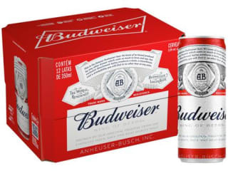 Cerveja Budweiser com 12 Unidades - R$ 36,90