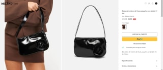 Bolso de hombro de fiesta pequeño con detalle flor por 6€