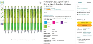 12 portaminas 0,5mm marca Pentel por 7,51€