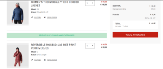 10% extra korting op jassen in de outlet tot 50% bij The North Face