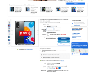 Xiaomi Redmi Note 11 4GB+128GB 6.43'' Handy FHD+ 5000 mAh NFC por 160,60€