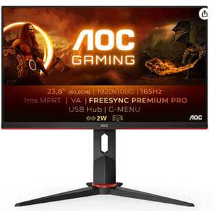 Monitor Gaming AOC 24G2SU- 24" Full HD por 149.99€