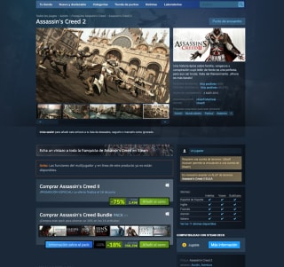 Juego Assassin's Creed 2 Steam por solo 2,49€