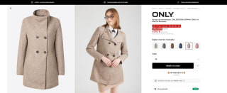 Abrigo de entretiempo 'ONLSEDONA SOPHIA' ONLY en Marrón Moteado por 47,92€