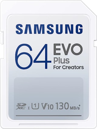 Tarjeta SD Samsung 64GB 130 MB/s 4K por $143 en amazon