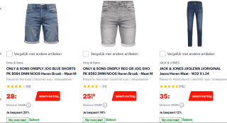 Tot 28% korting op diverse merk jeans zoals Vingino, Cars, JACK&JONES en meer bij Bol.com