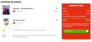 Gratis een Keer op Keer mok bij bestelling winnaars- en verliezersshirt bij 999games