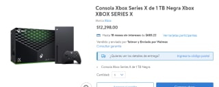 Xbox Series X 1TB por $10502