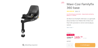 Maxi-Cosi FamilyFix 360 i-Size base voor €169,99 bij Prenatal