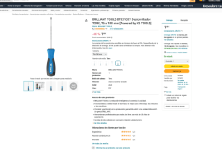 Destornillador TORX T6 x 100 mm BRILLIANT TOOLS a tan solo 1,88€