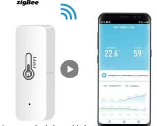Thermostat et capteur d'hygromètre- Zigbee à 6,21€