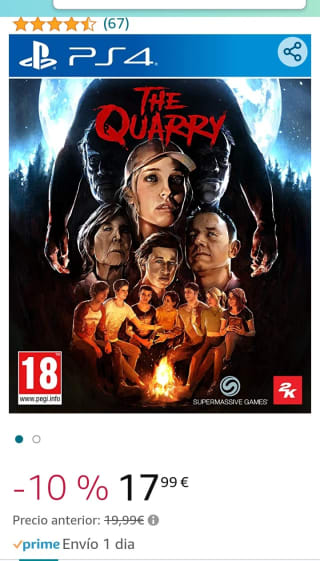 The Quarry PlayStation 4 por 17,99€.